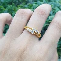 ราคา แหวนเพชร6เม็ดทองแท้9เค (21763183521)