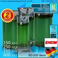 ราคา Eheim Classic 150 / 250 / 350 / 600 / เครื่องกรองนอกตู้ External Filter 2211 2213 2215 2217 เครื่องกรองตู้ปลา subfilter (2902001768)