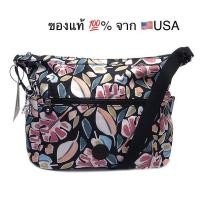ราคา พร้อมส่งกระเป๋า Kipling รุ่น Alenya PRT พื้นดำภาพวาดลายใบไม้ตัดกันอย่างสวยงามใบใหญ่ (16384973039)