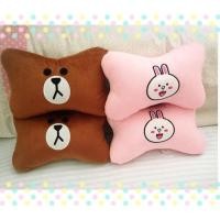 ราคา หมอนรองคอในรถยนต์ ปักหน้าหมี Brown & Cony (1663795588)