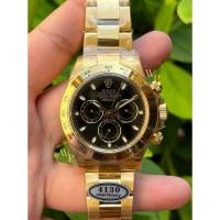 ราคา Rolex Daytona Yellow Gold Black 40mm. (Full Function) ใช้งานได้ทุกฟั่งก์ชั่น Top Swiss (พร้อมกล่อง) (24219576100)