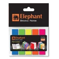 ราคา ฟิล์มอินเด็กซ์โน้ต 1.2x5 ซม. คละสี ตราช้าง (10396973791)