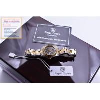 ราคา Royal Crown นาฬิกาข้อมือสำหรับผู้หญิง สำหรับสุภาพสตรี แบรนด์เนมของแท้ 100% มีรับประกัน 1 ปีเต็ม และกันน้ำ 100% (5060578561)