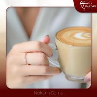 ราคา NAKORN GEMS แหวนเพชรแท้ แหวนทองคำแท้18K(ทอง75%)ฝังเพชรแท้ประดับรอบตัวเรือน ขายได้ จำนำได้ พร้อมใบรับประกันสินค้า (12790400562)
