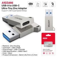 ราคา Unitek A1034NI USB A TO USB Type-C Ultra Tiny Zinc Adapter แปลงสัญญาณ (24970346894)