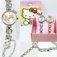ราคา (ฟรีกล่อง) นาฬิกาแฟชั่น นาฬิกาข้อมือผู้หญิง สายเหล็ก สายแห่ หน้าปัดลายคิตตี้ RC121 (3759810822)