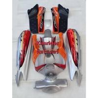 ราคา ชุดสี เฟรม Yamaha นูโว เก่า นูโว MY nouvo MY สีส้มบรอนซ์ รถปี 2003-2004 ครบชุด 8 ชิ้น (23111426082)