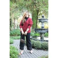 ราคา Plus size สาวอวบอ้วน ชุดเซ็ตไหมพรมสีแดง เรียบๆแต่ดูหรู ชุดนี้บอกเลยว่าลูกค้าได้ไปต้องเลิฟในความนุ่มของไหมพรม (5768591894)