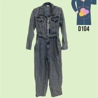 ราคา H&M #D104 /135 size: S ชุดหมี ขุดช่าง ชุดหมีมือสอง ชุดช่างมือสอง (23261061571)