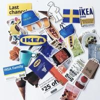 ราคา Sticker IKEAヾ พร้อมส่ง ♡ สติ๊กเกอร์อิเกีย ได้ทั้งเซ็ต สติ๊กเกอร์PVC กันน้ำ (20115652771)