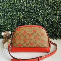 ราคา COACH DOME CROSSBODY IN SIGNATURE CANVAS WITH CRAYON HEARTS PRINT #91015 (7120676642)