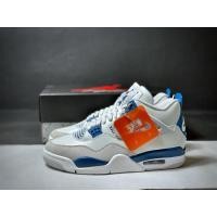 ราคา (ของแท้ 100%) Nike Air Jordan AJ4 Retro "Military Blue" (28767457594)