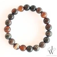 ราคา กำไลข้อมือ กำไลหิน หินมงคล อาเกต Agate หินนำโชค ลูกปัด หิน 10 มม (29551609268)