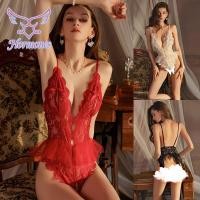 ราคา Hormones ชุดนอนซีทรู บอดี้สูท ลูกไม้ฉลุ แหวกเป้า คอวีลึก สีทึบ ใส่สบาย พร้อมส่งจากไทย (29905780754)