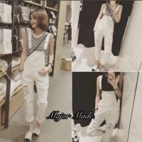 ราคา เอี๊ยม​ยีนส์สีขาว​ งานเกาหลี​ (2008640987)
