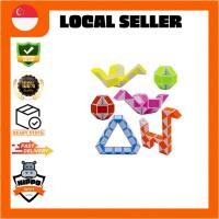 ราคา (HIPPO Sports) 2 ชิ้น 24 บล็อก Rubik Magic Snake Cube ปริศนาของเล่นเด็กวันเกิด Party Chirstmas ฮาโลวีนเด็กวัน (27262233118)