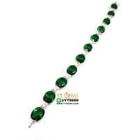 ราคา สร้อยข้อมือมรกต สร้อยข้อมือเงินแท้ 92.5% ประดับ พลอยมรกต (cz) YTG-8664 (3608268410)