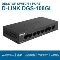 ราคา Gigabit Switching Hub 8 Port D-LINK DGS-108GL (5'') อุปกรณ์เพิ่่มช่องสายแลน (19684686632)