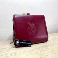 ราคา กระเป๋าสตางค์หนังแท้ LEONARDO CENBALE แท้ 100% ใบสั้น มือสอง ญี่ปุ่น (10228612486)