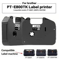 ราคา เทปป้ายชื่อเข้ากันได้สีดำ PT-100BK 1ชิ้น TR-100BK น้องชายเครื่องพิมพ์ริบบิ้น TP-E800T E850TKW E800TK (27566108857)