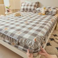 ราคา ผ้าปูที่นอนหนาเบาะลูกไม้ 18 ตัวเลือก Four Seasons Universal Single/Super Single/Queen/king/Super king Size ปลอกหมอนผ้าปูที่นอน (28805284558)