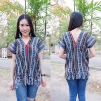 ราคา เสื้อกะเหรี่ยง เสื้อพื้นเมือง ผ้าทอนากา (7955848026)