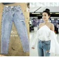 ราคา กางเกงยีนส์ป้าย X2 งานเกาหลี (1064408211)