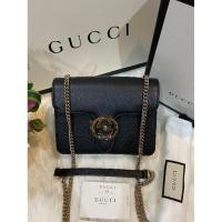 ราคา NEW GUCCI GG INTERLOCKING SMALL SHOULDER BAG สี: BLACK (9112098318)