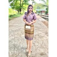 ราคา ชุดผ้าไทย/เดรสผ้าไทย (24005353154)