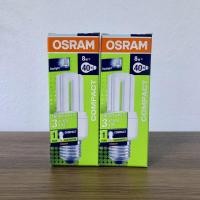 ราคา ( แพ็ก 2 ดวง ) OSRAM หลอดตะเกียบ หลอดประหยัดไฟ 8W ขั้วE27 / DULUXSTAR COMPACT 865 Daylight แสงขาว (4563544596)