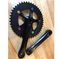 ราคา (ลดล้างสต๊อก) จานโซ่ ฟิกเกียร์ fixed gear sugino cool messenger ขนาด 46ฟันยาว165mm (3809064077)