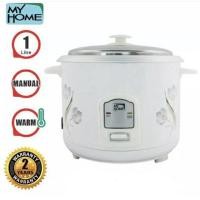 ราคา หม้อหุงข้าว MY HOME 1.0 ลิตร รุ่น A104T-MH/RC1004 มีซึ้ง (มอก.1039-2547) (5536261423)
