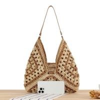 ราคา กระเป๋าสาน สะพายไหล่ เชือกปอ ลายสามเหลี่ยมตาราง 13 นิ้ว (20584712140)