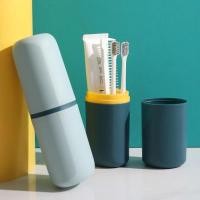 ราคา Portable Travel Toothbrush Holder Storage Case Box Organizer Household Storage Cup For Outdoor Travel Bathroom Accessories (11740237944)