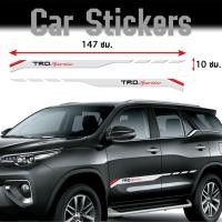 ราคา สติ๊กเกอร์งานตัด TRD SPORTIVO สีเทา สติ๊กเกอร์ชุดแต่ง ติดข้างรถยนต์ สติ๊กเกอร์ติดรถกระบะ TOYOTA จำนวน 1 คู่ (ซ้าย - ขวา) (1813100763)