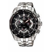 ราคา Casio Edifice นาฬิกาข้อมือผู้ชาย สายสแตนเลส รุ่น EF-550D-1AVDF - Silver/Black (63177792)