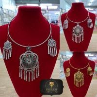 ราคา ชุดสร้อยคอ​โปงลาง​ สร้อยคอล้านนา สร้อยคอรำ (3550405187)