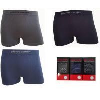 ราคา Pierre Cardin PI-331 บ็อคเซอร์Seamless 1ตัว microfiber 93% elastane 7% มี 3 สี ดำ เทา กรม (1355973842)