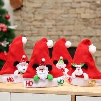 ราคา Fulllove หมวกซานต้าคลอสสีแดงและสีขาวสำหรับปาร์ตี้คริสต์มาส Elk Santa Xmas Hat Polos Christmas Gift zxsds168 (5510049588)