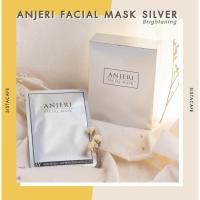 ราคา มาส์กหน้า Anjeri Facial Mask **1กล่อง** สีเงิน แผ่นมาส์กหน้า มาส์กหน้า สูตรผิวขาว แท้ % EXP01/2024 (5486426681)