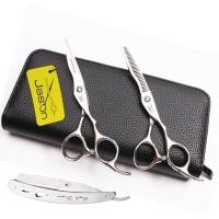 ราคา Jason jason6นิ้วกรรไกรทำผม ตัดตรง สำหรับร้านทำผม ชุดกรรไกรตัดแบนและตัดฟัน Liu Haijian กรรไกรบาง (27707700211)