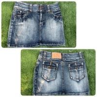 ราคา **สินค้ามือสอง** กระโปรงยีนส์สั้นมือสอง/กระโปรงยีนส์ทรงสายฝอ. (24711391005)