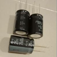 ราคา 7500UF 25V ELNA 105C สีดำ ขนาด18x26mm แท้-ใหม่จากโรงงาน แพ็ค 10ตัว 120 บาท (6131691351)