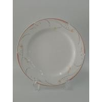 ราคา จานยกเซ็ต 5 ใบ ALUMICRON CHINA MIKASA DF009 JAPAN จานเซรามิคสีขาวขอบชมพู ลายดอกไม้ ขนาด : กว้าง 23.5 x สูง 2 cm. (24625635113)