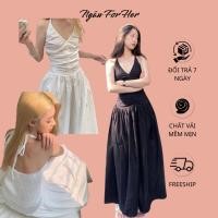 ราคา Chloe DRESS- Flared Camisole Maxi DRESS เดรสยาวโบฮีเมียนเปลือยหลัง (24075215333)