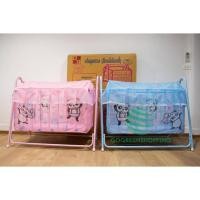 ราคา เปลลูกกรง เปลกรง เปลเด็ก เปลนอน เปลไกว รวมมุ้ง สีฟ้า ชมพู ลายแพนด้า oc99 (3351366676)