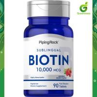 ราคา Biotin 10,000 mcg. (90Tablets) ไบโอติน ผิว ผม เล็บ (20994297146)