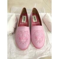 ราคา รองเท้า Kenzo Tiger pink leather espadrilles Made in Spain (24818340489)