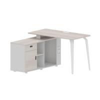 ราคา WS - Single Desk โต๊ะสำนักงานเวิร์คสเตชั่น โต๊ะทำงานตู้ตัวแอล รุ่น Dentor Series (28868131963)