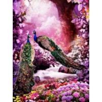 ราคา ครอสติสคริสตัล รูปนกยูงคู่แสนสวย 2 ติดเต็มแผ่นเม็ดกลม งานฝีมือ DIY (4262164729)